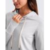 imageCRZ YOGA Cloud Jersey Pullover Hoodies for Women Long Sleeve Hooded Workout Sweat Shirts Casual Yoga Tops with Thumb HolesPlatinum Grey
