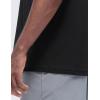 imageCRZ YOGA Mens CottonBlend Short Sleeve Tee Tops Moisture Wicking Workout Athletic Casual Lightweight Soft Basic TShirtBlack