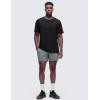 imageCRZ YOGA Mens CottonBlend Short Sleeve Tee Tops Moisture Wicking Workout Athletic Casual Lightweight Soft Basic TShirtBlack