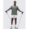 imageCRZ YOGA Mens CottonBlend Short Sleeve Tee Tops Moisture Wicking Workout Athletic Casual Lightweight Soft Basic TShirtGrey Sage