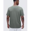 imageCRZ YOGA Mens CottonBlend Short Sleeve Tee Tops Moisture Wicking Workout Athletic Casual Lightweight Soft Basic TShirtGrey Sage