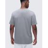 imageCRZ YOGA Mens CottonBlend Short Sleeve Tee Tops Moisture Wicking Workout Athletic Casual Lightweight Soft Basic TShirtSilver Gray