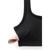 imageCRZ YOGA Ribbed Sports Bras for Women  U Back Wireless Medium Impact Padded Yoga Workout CamiBlack
