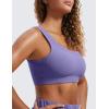 imageCRZ YOGA Ribbed Sports Bras for Women  U Back Wireless Medium Impact Padded Yoga Workout CamiDark Lavender Purple