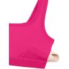 imageCRZ YOGA Ribbed Sports Bras for Women  U Back Wireless Medium Impact Padded Yoga Workout CamiGranita Pink