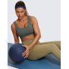 imageCRZ YOGA Ribbed Sports Bras for Women  U Back Wireless Medium Impact Padded Yoga Workout CamiGrey Sage