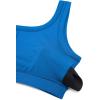 imageCRZ YOGA Ribbed Sports Bras for Women  U Back Wireless Medium Impact Padded Yoga Workout CamiSparkle Blue