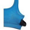 imageCRZ YOGA Ribbed Sports Bras for Women  U Back Wireless Medium Impact Padded Yoga Workout CamiSupersonic Blue