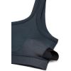 imageCRZ YOGA Ribbed Sports Bras for Women  U Back Wireless Medium Impact Padded Yoga Workout CamiTrue Navy
