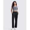 imageCRZ YOGA SoftAura Wide Leg Sweatpants Women 29quot31quot Modal High Waisted Lounge Travel Casual Sweat Pants with PocketsBlack