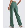 imageCRZ YOGA SoftAura Wide Leg Sweatpants Women 29quot31quot Modal High Waisted Lounge Travel Casual Sweat Pants with PocketsDark Forest Green