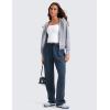 imageCRZ YOGA SoftAura Wide Leg Sweatpants Women 29quot31quot Modal High Waisted Lounge Travel Casual Sweat Pants with PocketsInk Blue