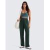 imageCRZ YOGA SoftAura Wide Leg Sweatpants Women 29quot31quot Modal High Waisted Lounge Travel Casual Sweat Pants with PocketsLegend Green