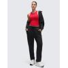 imageCRZ YOGA Softembrace High Neck Casual Tops for Women Soft Double Lined Sleeveless Shirts Basic Summer Going Out TanksAurora Red
