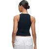 imageCRZ YOGA Softembrace High Neck Casual Tops for Women Soft Double Lined Sleeveless Shirts Basic Summer Going Out TanksTrue Navy
