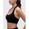 imageCRZ YOGA Womens Butterluxe Halter Sports Bras  Scoop Neck Padded Open Back Yoga Crop Gym Tops Low ImpactBlack
