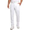 imageCRZ YOGA Mens All Day Comfy Golf Pants  28quot30quot32quot34quot Quick Dry Lightweight Work Casual Trousers with PocketsWhite