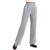 imageCRZ YOGA SoftAura Wide Leg Sweatpants Women 29quot31quot Modal High Waisted Lounge Travel Casual Sweat Pants with PocketsRhino Grey