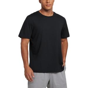 imageCRZ YOGA Cloud Jersey Mens Midweight Soft Short Sleeve Basic Casual Shirt Breathable Lounge Athletic TShirtsBlack