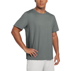 imageCRZ YOGA Cloud Jersey Mens Midweight Soft Short Sleeve Basic Casual Shirt Breathable Lounge Athletic TShirtsGrey Sage