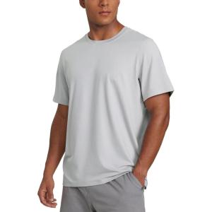 imageCRZ YOGA Cloud Jersey Mens Midweight Soft Short Sleeve Basic Casual Shirt Breathable Lounge Athletic TShirtsPlatinum Grey