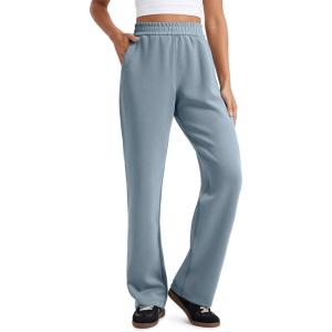 imageCRZ YOGA SoftAura Wide Leg Sweatpants Women 29quot31quot Modal High Waisted Lounge Travel Casual Sweat Pants with PocketsBelgian Blue