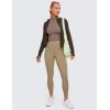 imageCRZ YOGA Womens Butterluxe Mock Turtleneck Long Sleeves Crop Tops Slim Fit Workout Casual TShirt Base Layer Fall ShirtsBrown Purple