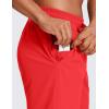 imageCRZ YOGA Mens Linerless Workout Shorts  7 Quick Dry for Running Sports Athletic Gym with PocketsDeep Red
