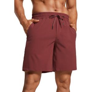 imageCRZ YOGA Mens Linerless Workout Shorts  7 Quick Dry for Running Sports Athletic Gym with PocketsSavannah