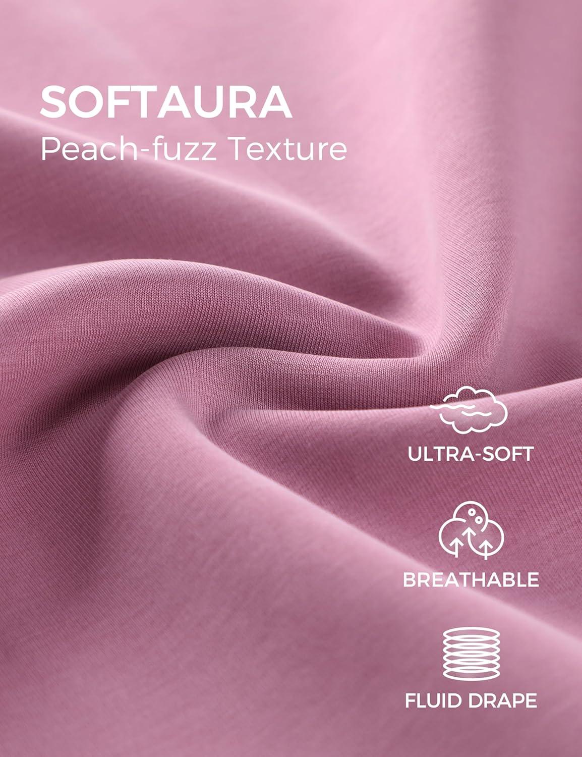 imageCRZ YOGA Womens SoftAura Crewneck Sweatshirt Long Sleeve Workout Casual Pullover Basic Fall TopsVelvet Dust