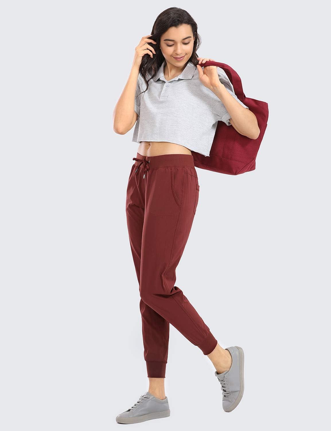 imageCRZ YOGA Womens Lightweight Workout Joggers 275quot  Travel Casual Outdoor Running Athletic Track Hiking Pants with PocketsSavannah