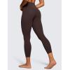 imageCRZ YOGA Butterluxe High Waisted Capris Workout Leggings for Women 23  Lounge Buttery Soft Yoga PantsHot Fudge Brown