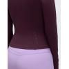 imageCRZ YOGA Butterluxe Womens Cropped Slim Fit Workout Jacket Weightless Track Athletic Full Zip Up Tops with Thumb HolesDeep Purple