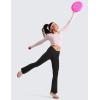 imageCRZ YOGA Girls Butterluxe Crossover Flare Leggings  Kids High Waist V Cross Bell Bottoms Bootcut Lounge Active Yoga PantsBlack