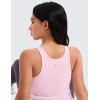 imageCRZ YOGA Girls Butterluxe Double Lined Tank Tops Crew Round Neck Racerback Teen Kid Workout Casual Dance Crop SleevelessPink Peony