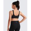 imageCRZ YOGA Girls Butterluxe Training Sports Bra  Scoop Neck U Back for Teens Kids Yoga Dance Crop TopBlack