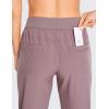 imageCRZ YOGA Womens Lightweight Workout Joggers 275quot  Travel Casual Outdoor Running Athletic Track Hiking Pants with PocketsAntique Bark