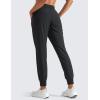 imageCRZ YOGA Womens Lightweight Workout Joggers 275quot  Travel Casual Outdoor Running Athletic Track Hiking Pants with PocketsBlack