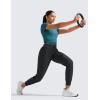 imageCRZ YOGA Womens Lightweight Workout Joggers 275quot  Travel Casual Outdoor Running Athletic Track Hiking Pants with PocketsBlack