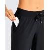 imageCRZ YOGA Womens Lightweight Workout Joggers 275quot  Travel Casual Outdoor Running Athletic Track Hiking Pants with PocketsBlack