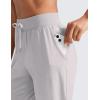 imageCRZ YOGA Womens Lightweight Workout Joggers 275quot  Travel Casual Outdoor Running Athletic Track Hiking Pants with PocketsDark Chrome