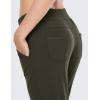 imageCRZ YOGA Womens Lightweight Workout Joggers 275quot  Travel Casual Outdoor Running Athletic Track Hiking Pants with PocketsDark Olive