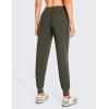 imageCRZ YOGA Womens Lightweight Workout Joggers 275quot  Travel Casual Outdoor Running Athletic Track Hiking Pants with PocketsDark Olive