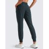 imageCRZ YOGA Womens Lightweight Workout Joggers 275quot  Travel Casual Outdoor Running Athletic Track Hiking Pants with PocketsMelanite