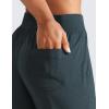 imageCRZ YOGA Womens Lightweight Workout Joggers 275quot  Travel Casual Outdoor Running Athletic Track Hiking Pants with PocketsMelanite
