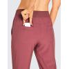 imageCRZ YOGA Womens Lightweight Workout Joggers 275quot  Travel Casual Outdoor Running Athletic Track Hiking Pants with PocketsMisty Merlot
