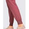 imageCRZ YOGA Womens Lightweight Workout Joggers 275quot  Travel Casual Outdoor Running Athletic Track Hiking Pants with PocketsMisty Merlot