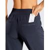 imageCRZ YOGA Womens Lightweight Workout Joggers 275quot  Travel Casual Outdoor Running Athletic Track Hiking Pants with PocketsNavy