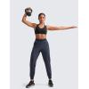 imageCRZ YOGA Womens Lightweight Workout Joggers 275quot  Travel Casual Outdoor Running Athletic Track Hiking Pants with PocketsNavy