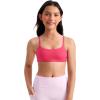 imageCRZ YOGA Girls Butterluxe Sports Bras  Adjustable Spaghetti Strap Scoop Neck for Teens Kids Yoga Workout DanceLip Gloss Pink